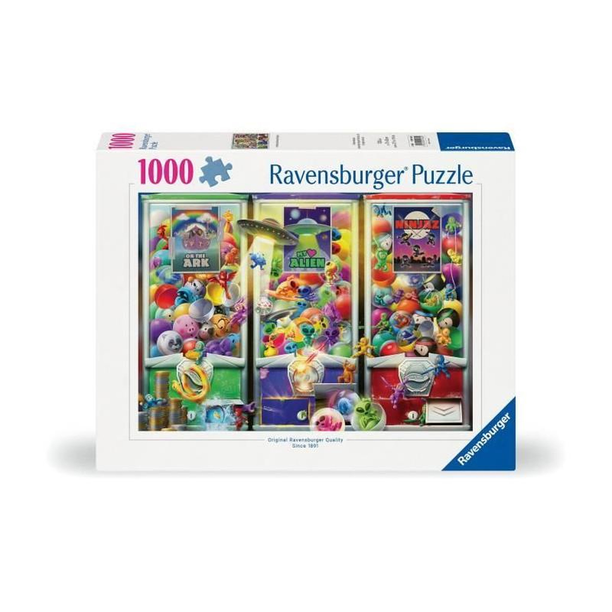 Voir la diapositive 2 : RAVENSBURGER Puzzle 1000 pièces Animaux, Aliens et Ninjas – Ravensburger – Dès 14 ans – Adulte