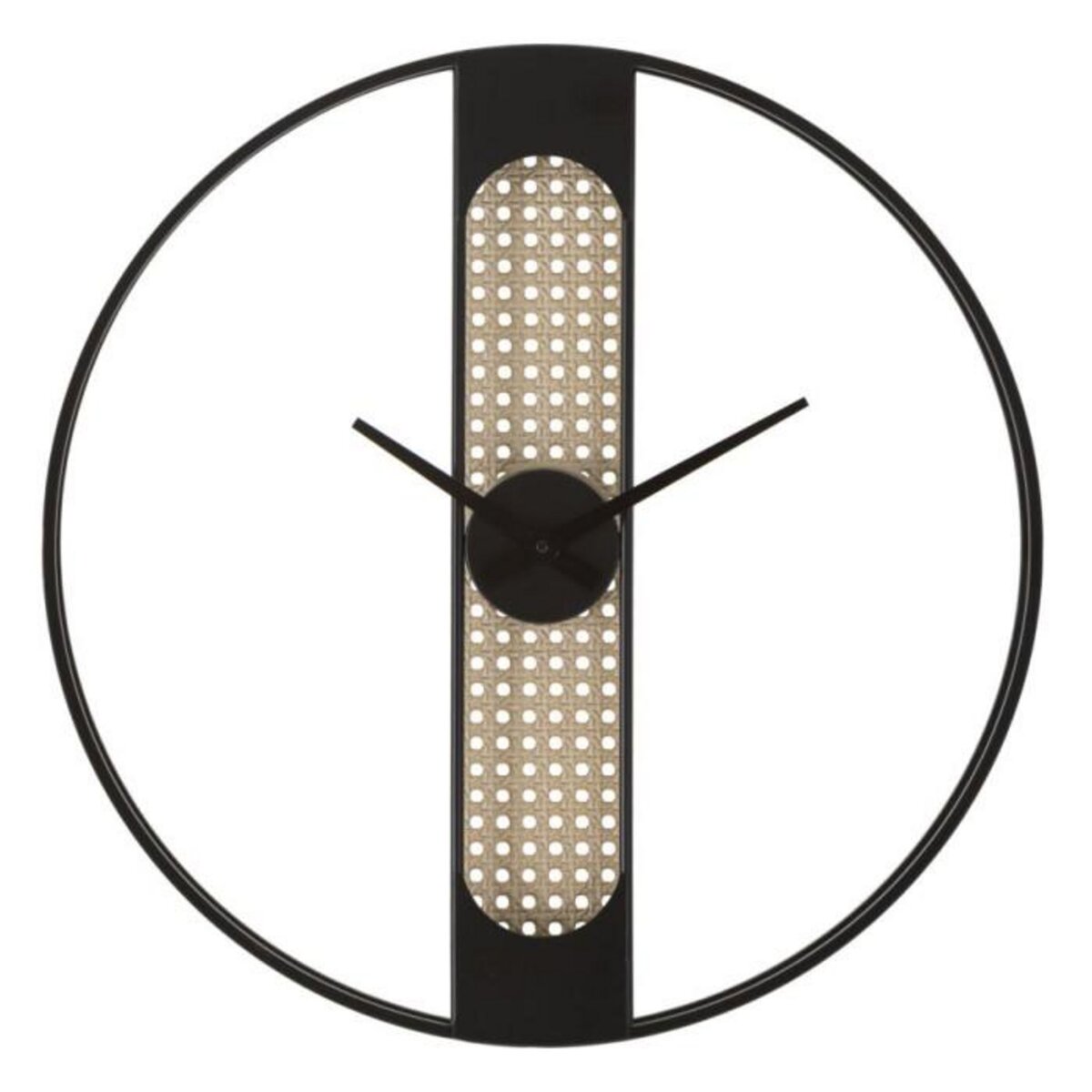 Paris Prix Horloge Murale Cannage  Ribby  60cm Noir & Crème