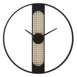 Paris Prix Horloge Murale Cannage  Ribby  60cm Noir & Crème