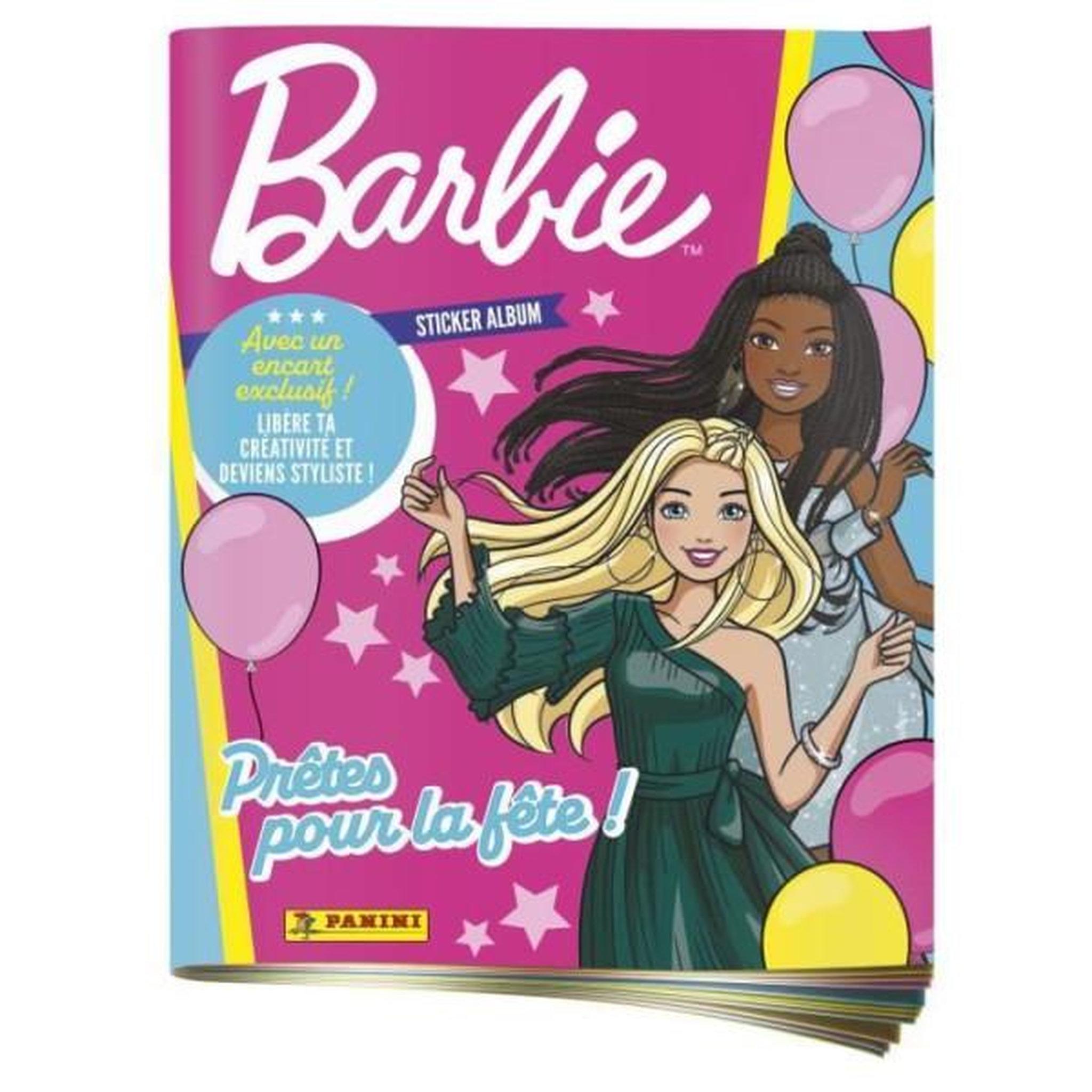 Voir la diapositive 2 : Panini Album - PANINI - Barbie 65e Anniversaire - 192 stickers - Effets spéciaux inclus
