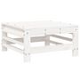 Voir la diapositive 5 : VIDAXL Salon de jardin 7 pcs Blanc Bois de pin massif