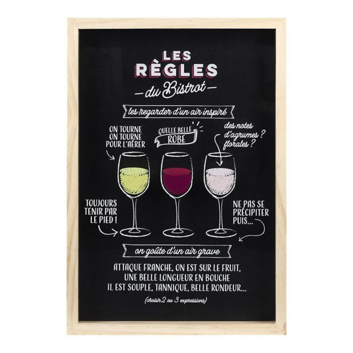 Paris Prix Cadre Collecteur de Bouchon  Bistrot  46cm Noir