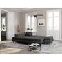 Voir la diapositive 8 : Canapé d'angle gauche convertible en tissu avec coffre 5 places NOA