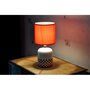 Magnetic land Lampe cylindre INTERIOR abat jour Rouge