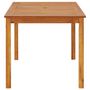 Voir la diapositive 3 : VIDAXL Table de jardin 140x80x74 cm Bois d'acacia massif
