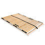 Voir la diapositive 1 : VIDAXL Sommier a lattes sans matelas avec 28 lattes 7 zones 100x200 cm