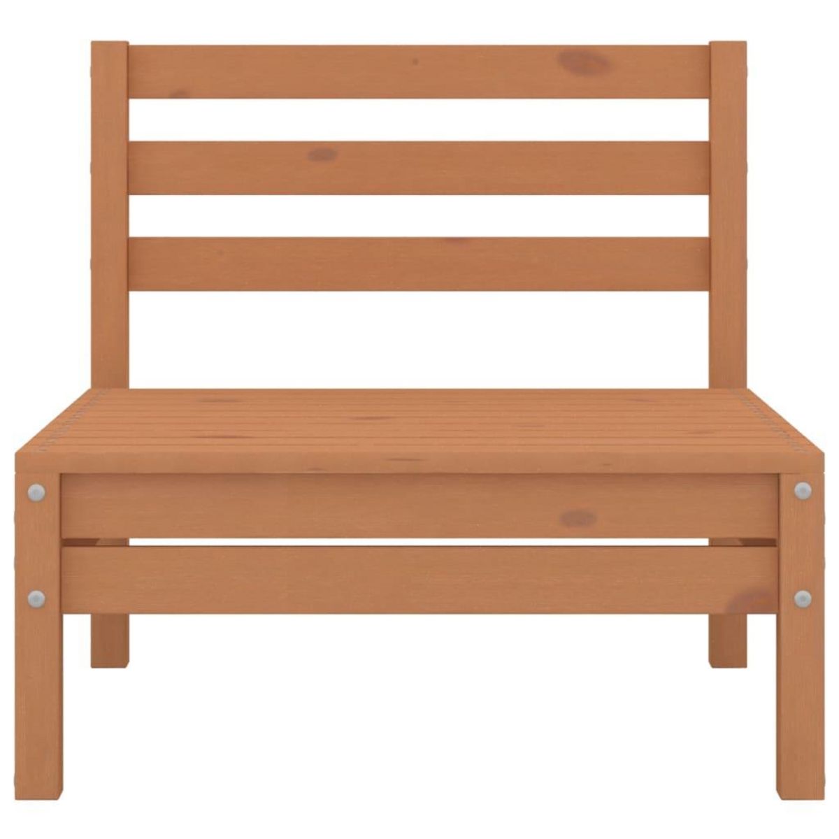 VIDAXL Salon de jardin 4 pcs Marron miel Bois de pin massif