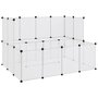 Voir la diapositive 2 : VIDAXL Cage pour petits animaux Transparent 143x107x93 cm PP et Acier