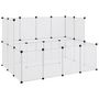 Voir la diapositive 2 : VIDAXL Cage pour petits animaux Transparent 143x107x93 cm PP et Acier