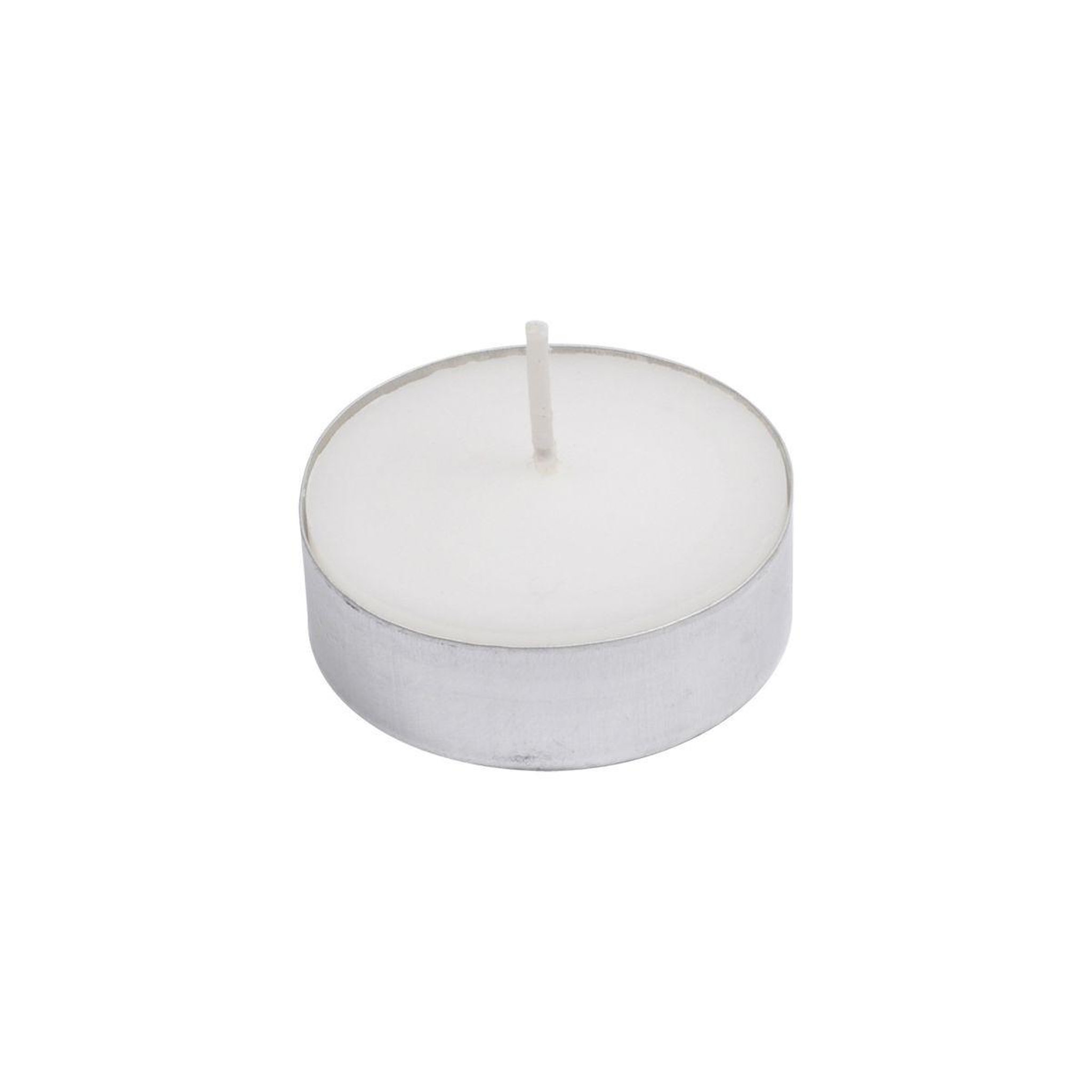 Voir la diapositive 2 : HOMEA Lot de 50 bougies chauffe-plat  tentation  3,8cm blanc