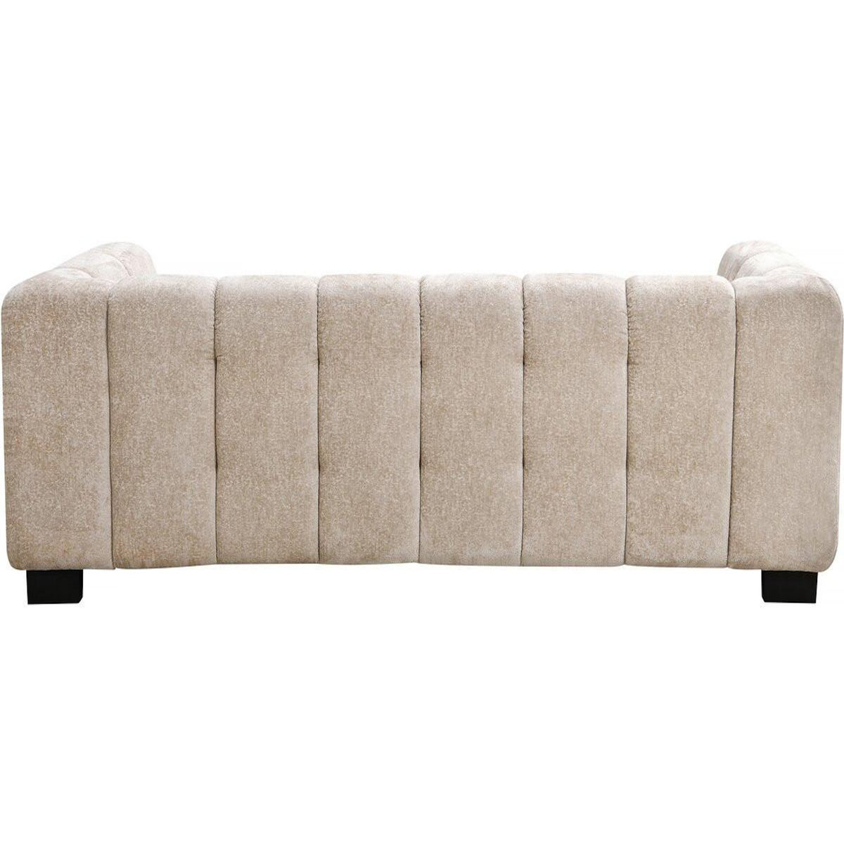 Habitat et Jardin Canapé droit design en tissu chenille 3 places  Foch  - Beige