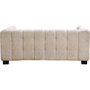 Voir la diapositive 4 : Habitat et Jardin Canapé droit design en tissu chenille 3 places  Foch  - Beige