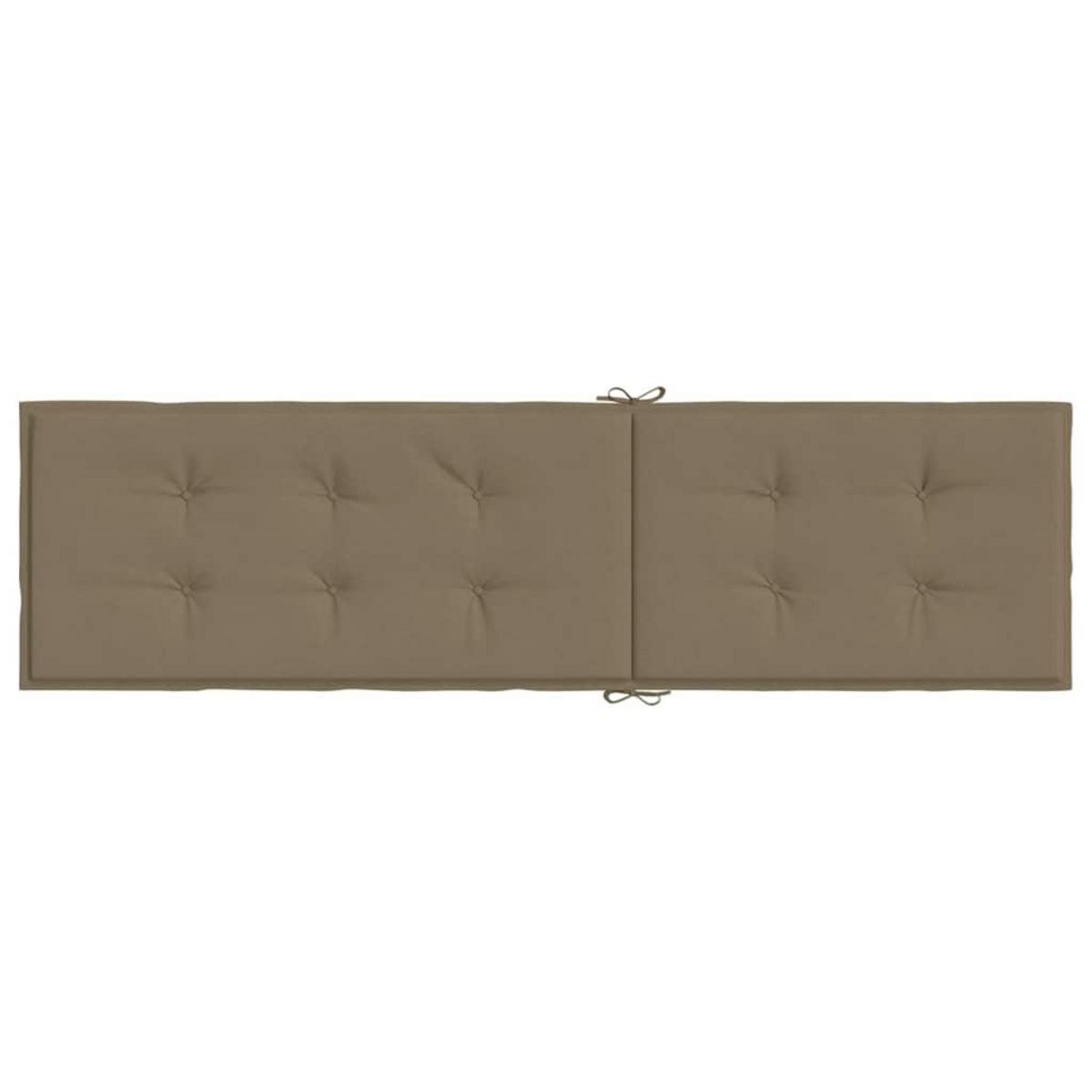 VIDAXL Coussin de chaise longue taupe melange (75+105)x50x3 cm tissu