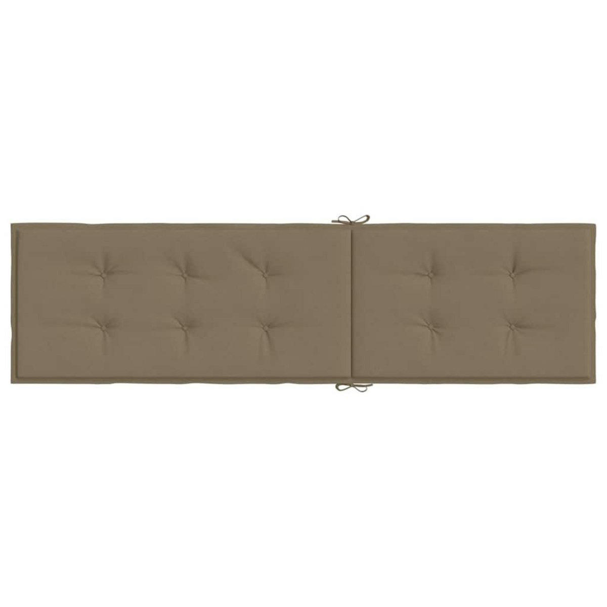 VIDAXL Coussin de chaise longue taupe melange (75+105)x50x3 cm tissu