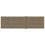 Voir la diapositive 5 : VIDAXL Coussin de chaise longue taupe melange (75+105)x50x3 cm tissu