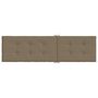 Voir la diapositive 5 : VIDAXL Coussin de chaise longue taupe melange (75+105)x50x3 cm tissu
