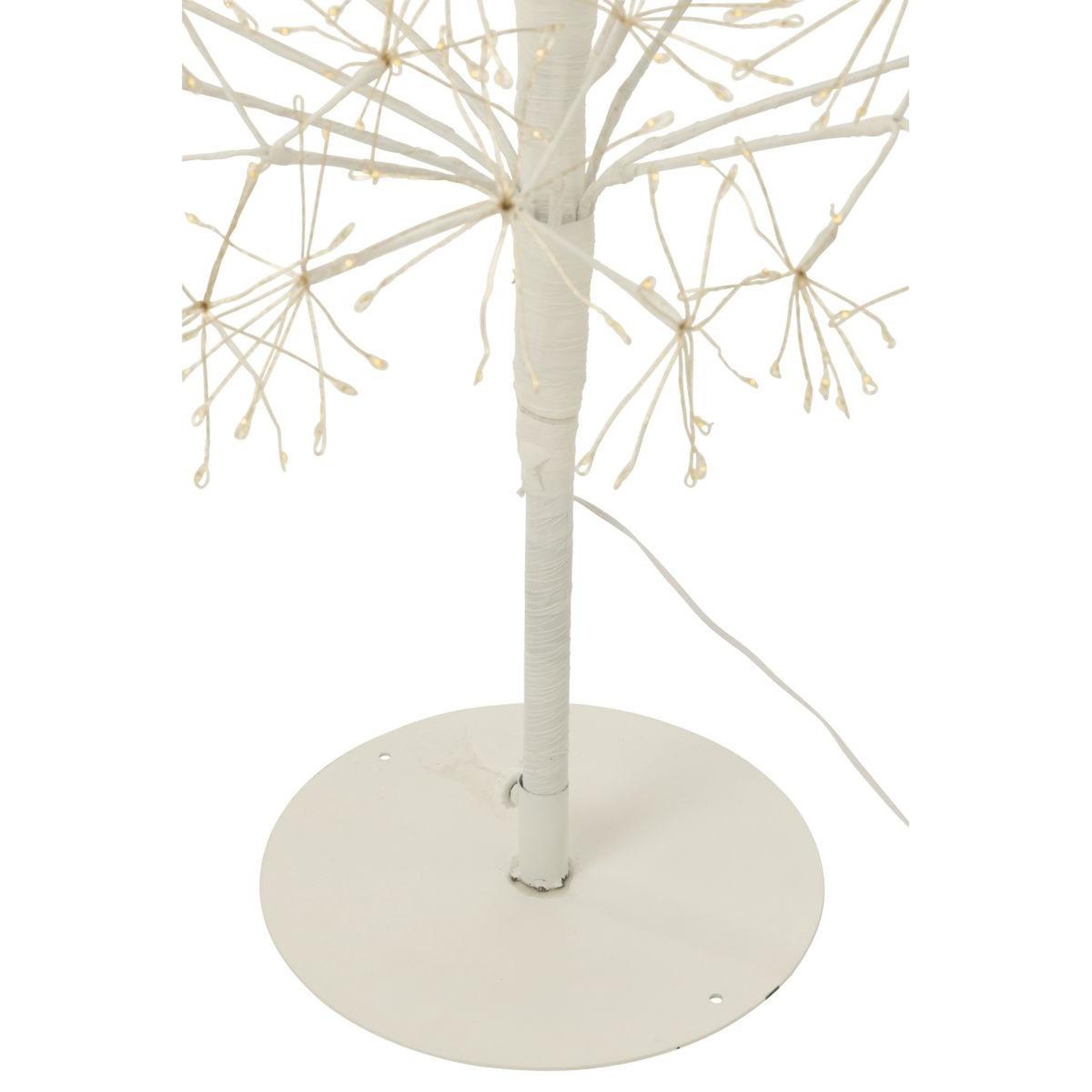 Voir la diapositive 2 : J-LINE Sapin à led en métal  grady  240cm blanc