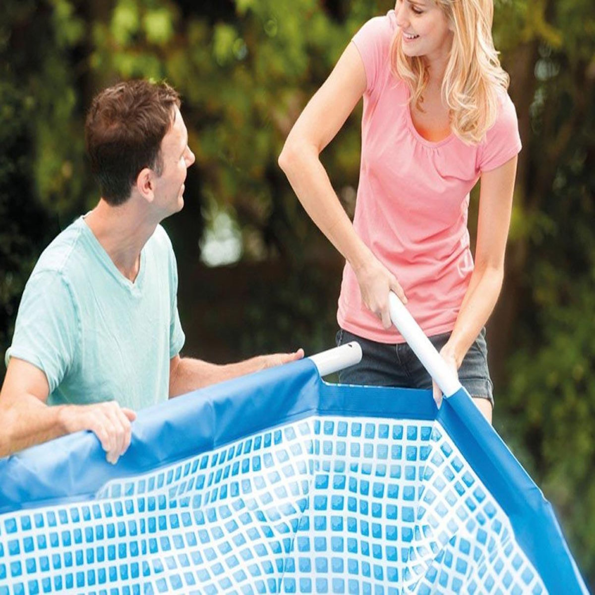 INTEX Piscine tubulaire rectangulaire 4,50 x 2,20 x 0,84 m - Intex