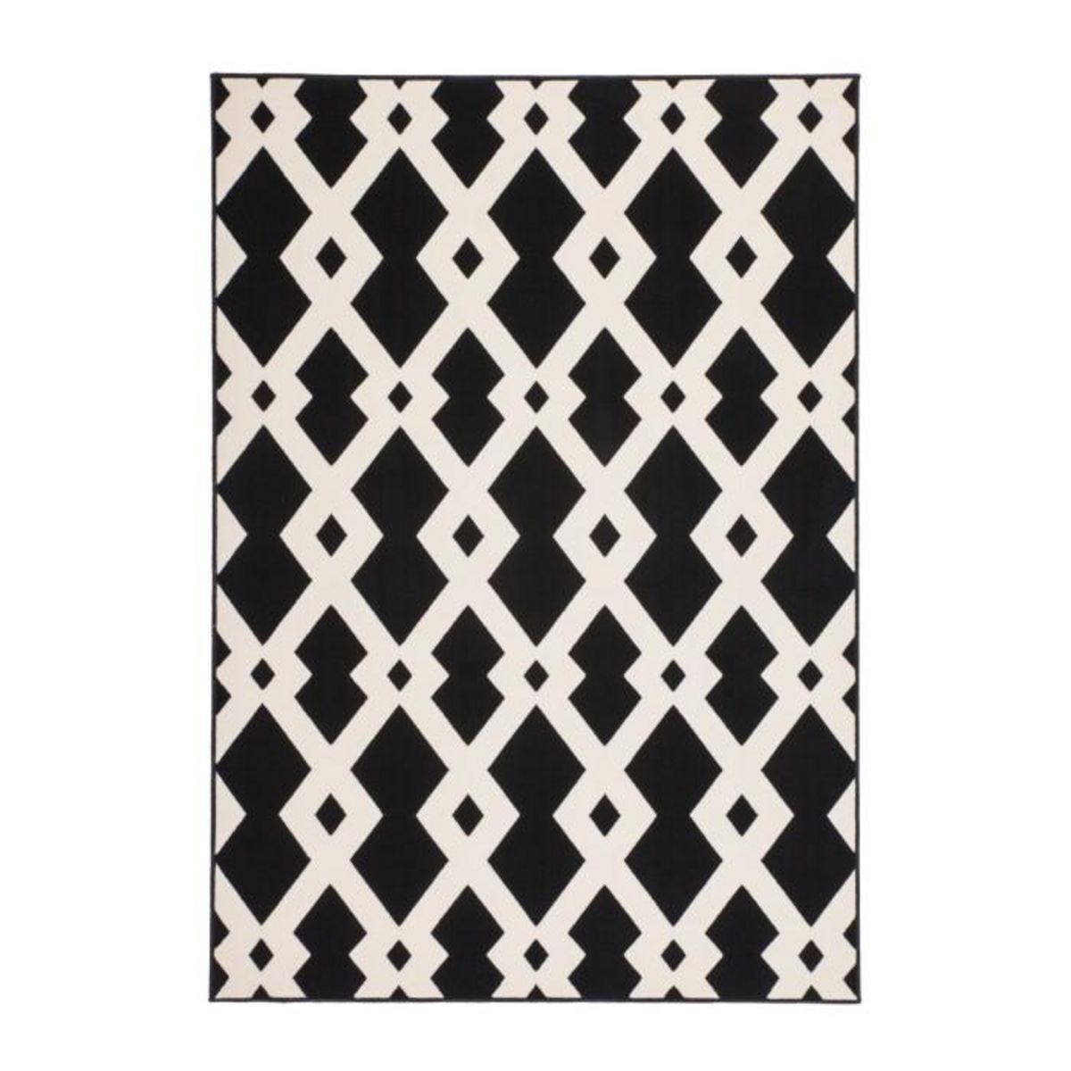 Paris Prix Tapis Ethnique à Poils Courts  Now I  Noir