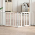 VIDAXL Barriere pour chien pliable 2 panneaux 160 cm bois sapin massif