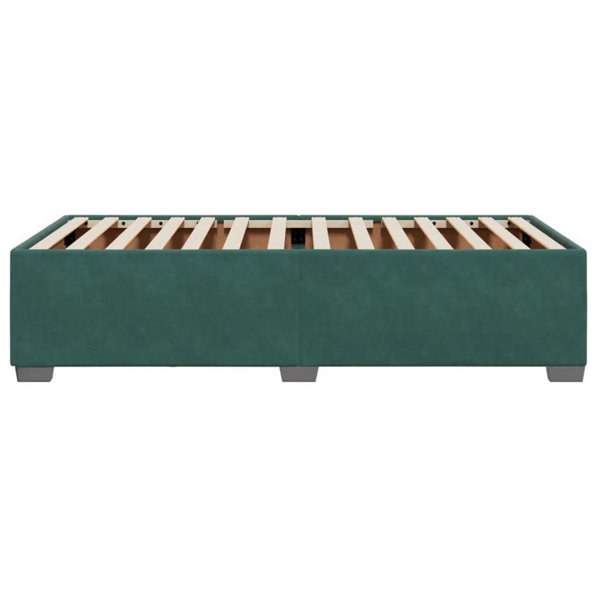 VIDAXL Cadre de lit sans matelas vert fonce 100x200 cm velours