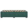 Voir la diapositive 5 : VIDAXL Cadre de lit sans matelas vert fonce 100x200 cm velours