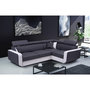 Voir la diapositive 1 : LISA DESIGN Dustin - canapé d'angle l réversible - 5 places - convertible avec coffre - têtieres réglables