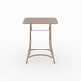 Voir la diapositive 5 : Rendez vous déco Table de jardin pliante en metal taupe 2 personnes-Yumi