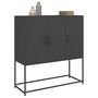 Voir la diapositive 5 : VIDAXL Buffet haut noir 100,5x39x107 cm acier