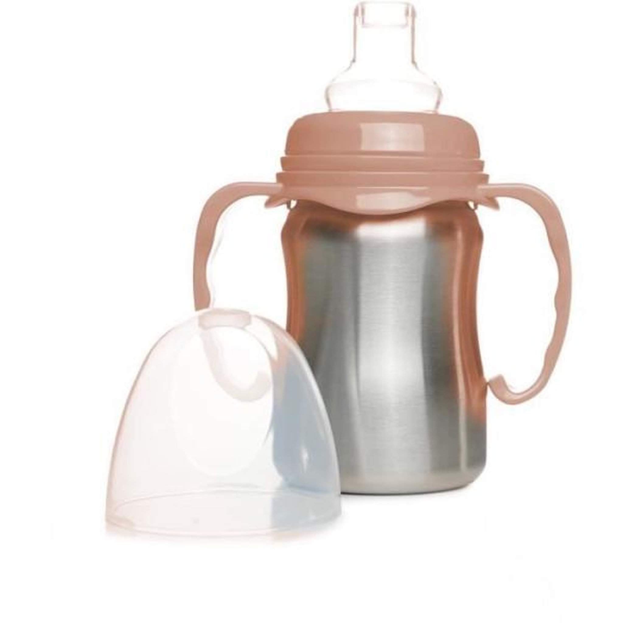 Voir la diapositive 2 : THERMOBABY Tasse d'apprentissage - THERMOBABY - Inox - 180 ml - Peche - Ergonomique et anti-fuites