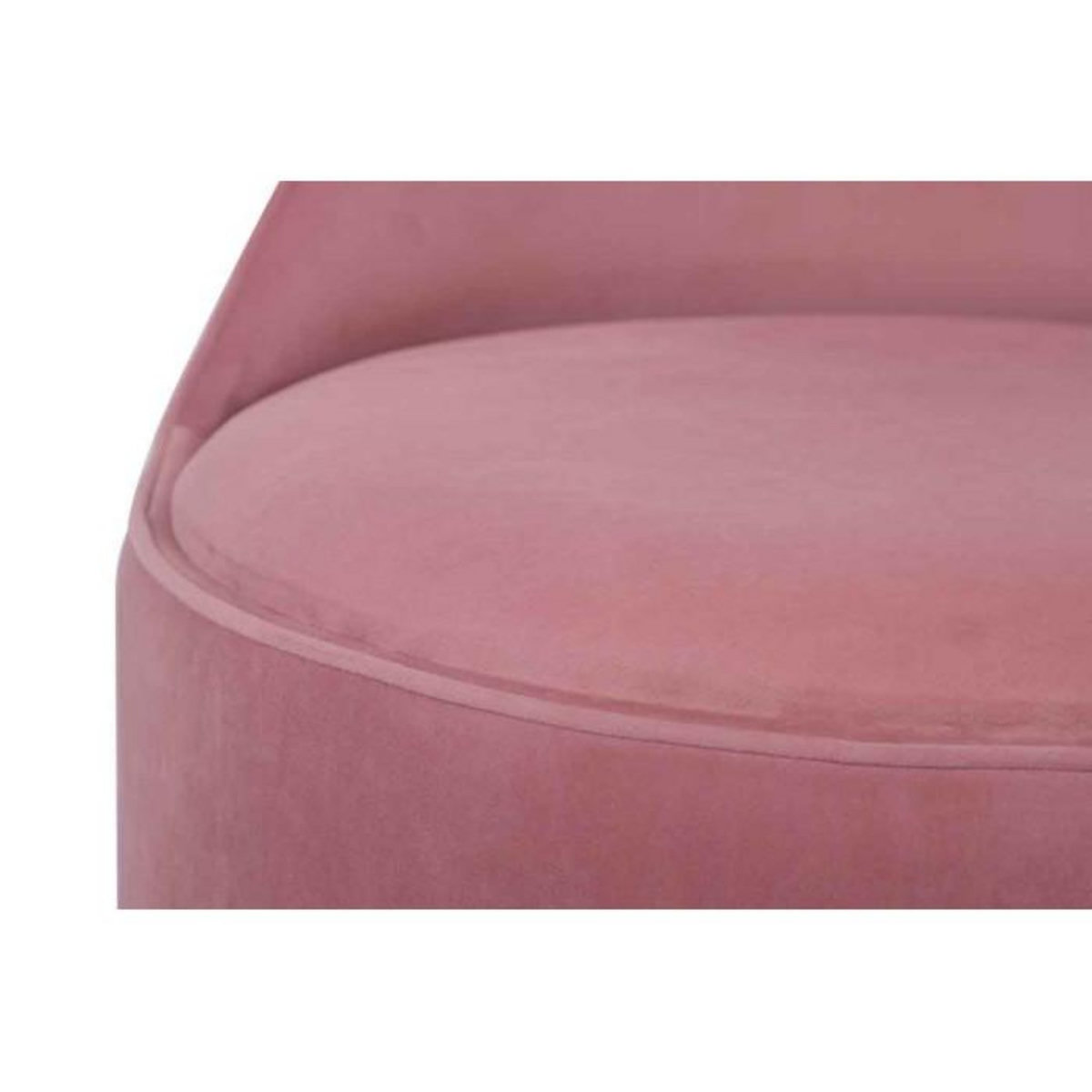 Paris Prix Tabouret Pivotant en Velours  Viktor  68cm Rose