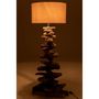 Voir la diapositive 3 : Paris Prix Lampe à Poser Design  Bois Flotté  90cm Naturel