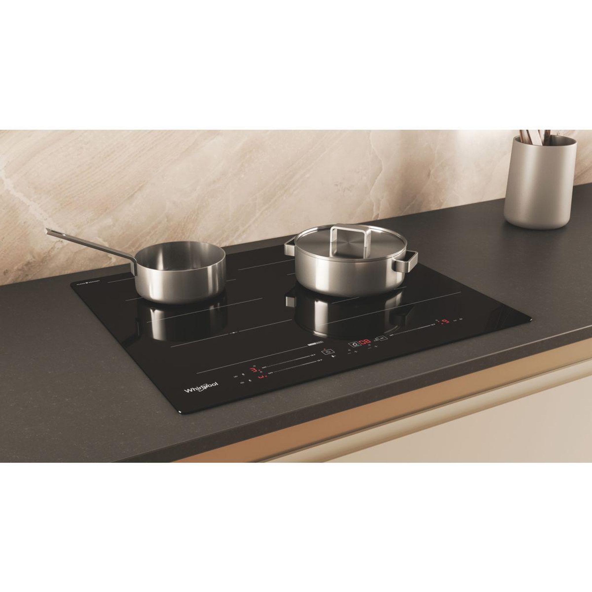 Voir la diapositive 4 : Whirlpool Plaque induction wfs9860cpne cleanprotect