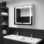 Voir la diapositive 1 : VIDAXL Armoire de salle de bain a miroir LED 80x12,2x68 cm
