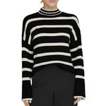 Only Pull Noir/Beige Femme Only Libi. Coloris disponibles : Noir