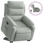 Voir la diapositive 2 : VIDAXL Fauteuil inclinable electrique gris clair velours