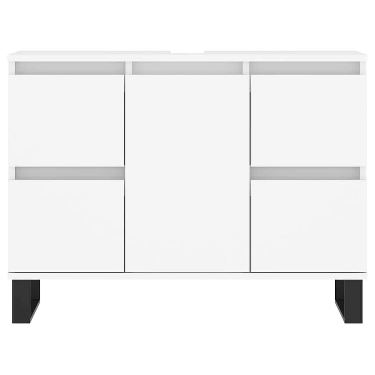 VIDAXL Armoire de salle de bain blanc 80x33x60 cm bois d'ingenierie