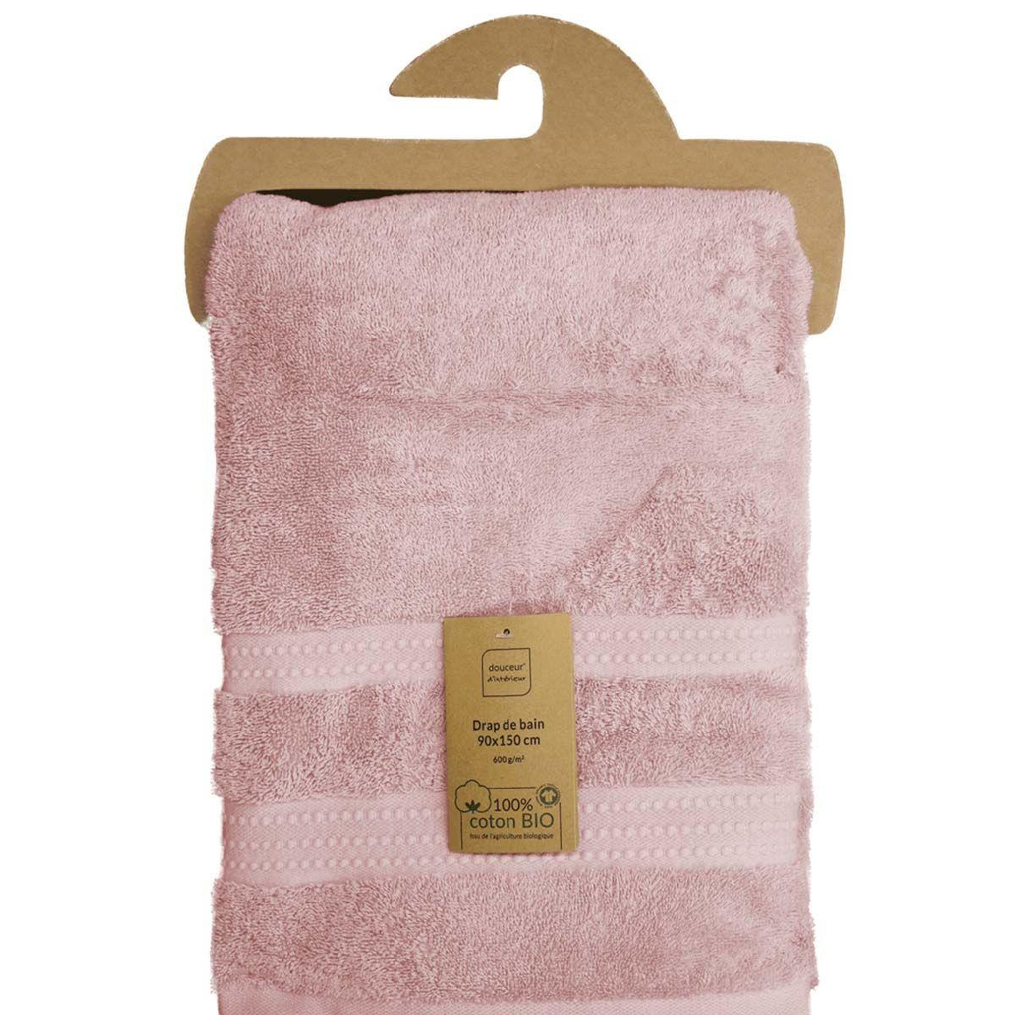 Voir la diapositive 5 : Douceur d'Intérieur Drap de bain  excellence  90x150cm rose blush