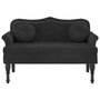 Voir la diapositive 3 : VIDAXL Banc avec coussins noir 120,5x65x75 cm velours