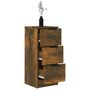 Voir la diapositive 5 : VIDAXL Buffet Chene fume 30x30x70 cm Bois d'ingenierie