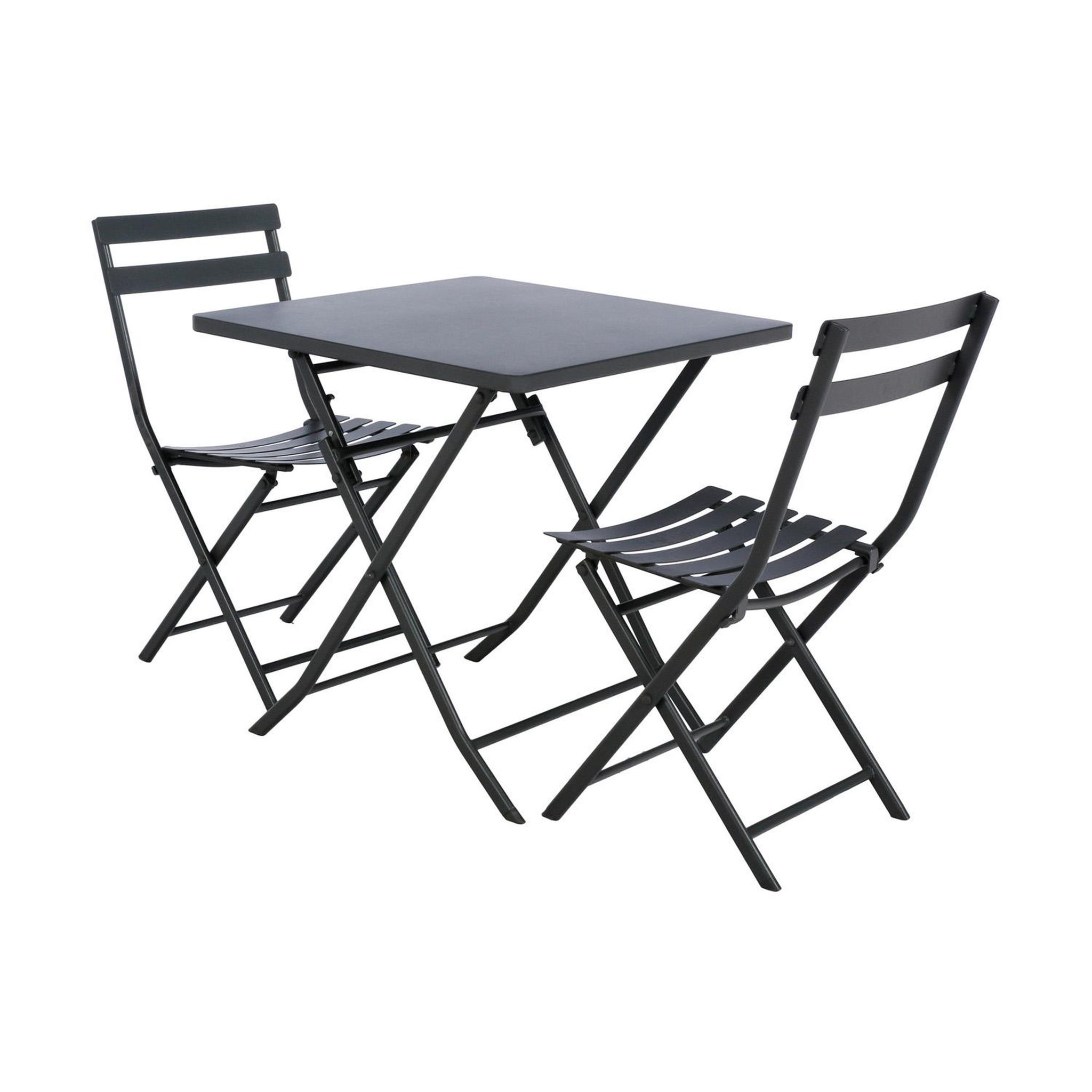 Voir la diapositive 4 : HESPERIDE Table de jardin pliante ronde greensboro - 2 places