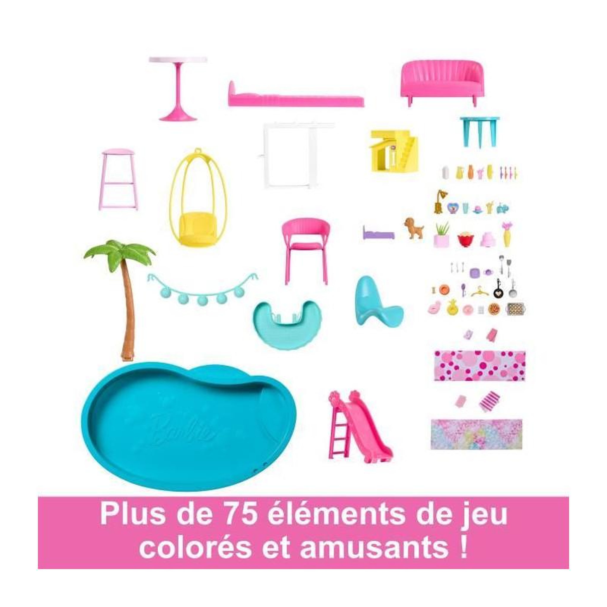 Voir la diapositive 4 : BARBIE Barbie - Coffret Barbie Maison de Reve - Poupée Mannequin - 3 ans et + - BARBIE - HMX10 - POUPEE MANNEQUIN BARBIE
