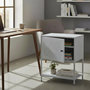 Voir la diapositive 5 : Paris Prix Table de Chevet Design  Boston  60cm Gris