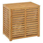 FIVE Panier à Linge Double Bambou  Sicela  60cm Naturel