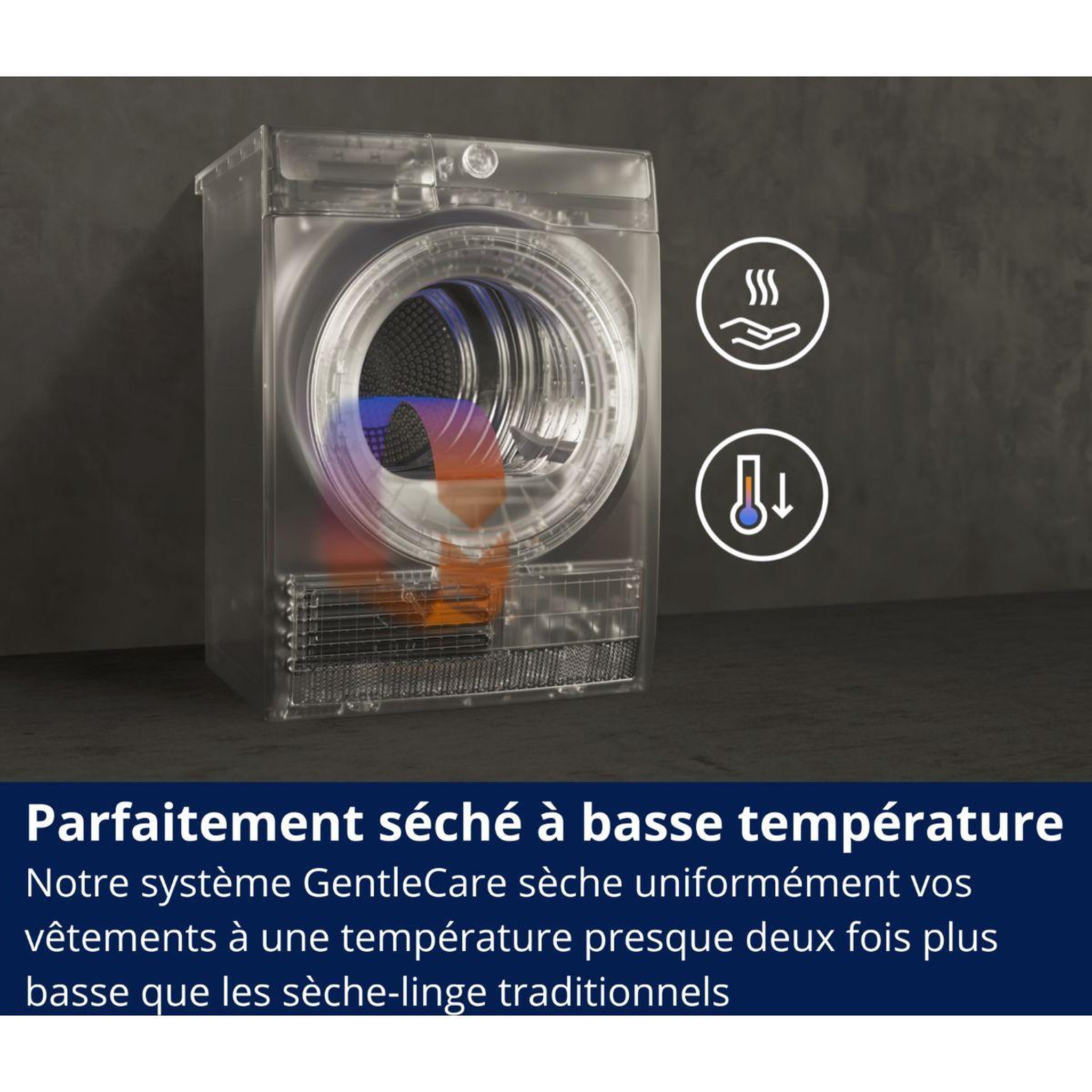Voir la diapositive 3 : ELECTROLUX Sèche linge pompe à chaleur ew6hi6184db
