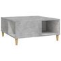 Voir la diapositive 2 : VIDAXL Table basse gris beton 80x80x36,5 cm bois d'ingenierie