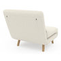 Voir la diapositive 5 : ID MARKET Fauteuil convertible ROMEO lit d'appoint 1 place 80x190 cm bouclette blanc
