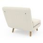 Voir la diapositive 5 : ID MARKET Fauteuil convertible ROMEO lit d'appoint 1 place 80x190 cm bouclette blanc