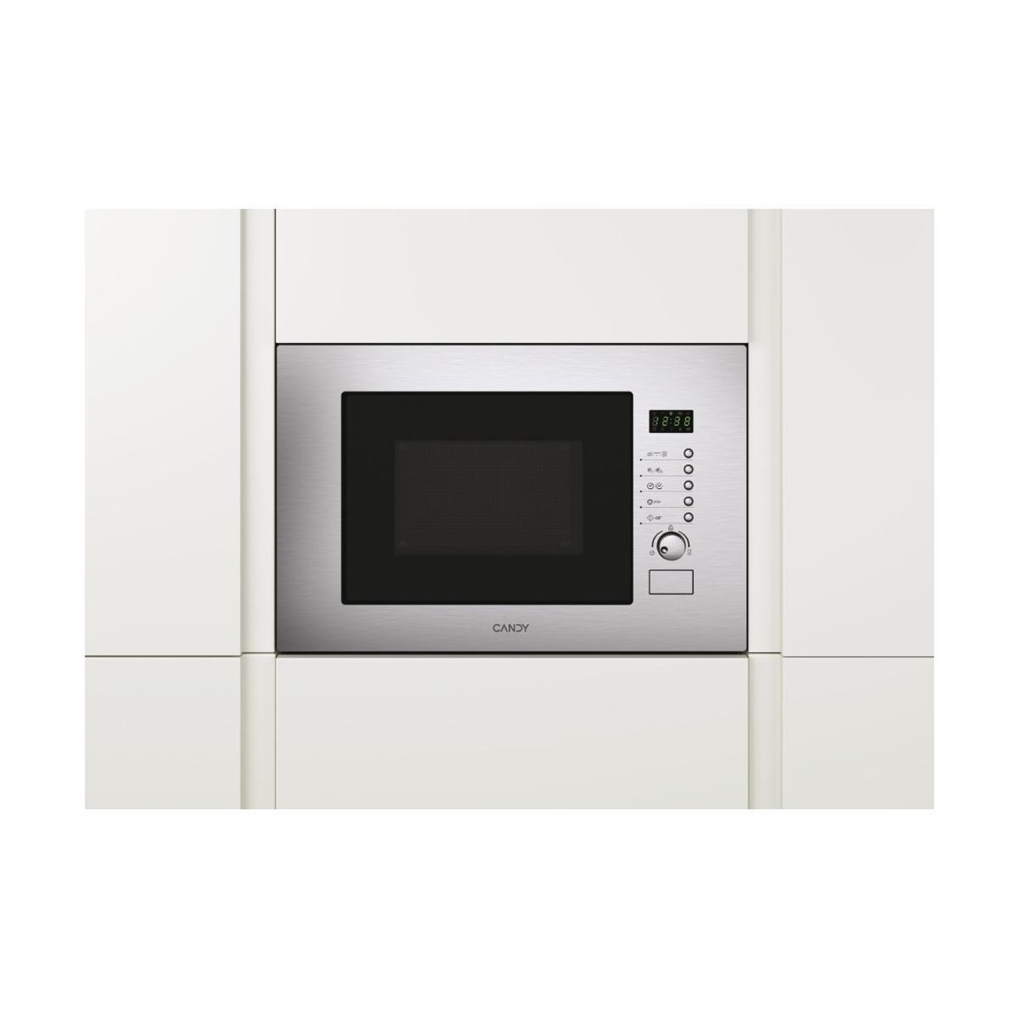 Voir la diapositive 3 : Candy Micro-ondes avec grill Candy MIC20GDFXIT en acier inoxydable encastrable 20 L 800 W