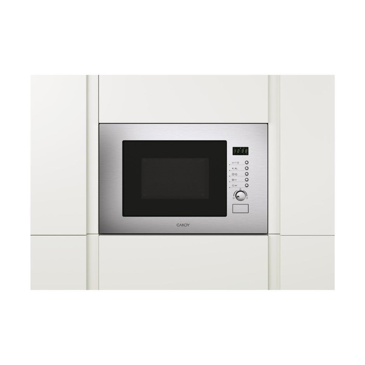 Candy Micro-ondes avec grill Candy MIC20GDFXIT en acier inoxydable encastrable 20 L 800 W